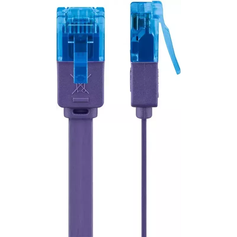 Flat Patch Cable Goobay CAT 6A U/UTP Violet 0.5m