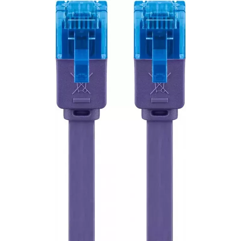 Flat Patch Cable Goobay CAT 6A U/UTP Violet 0.5m