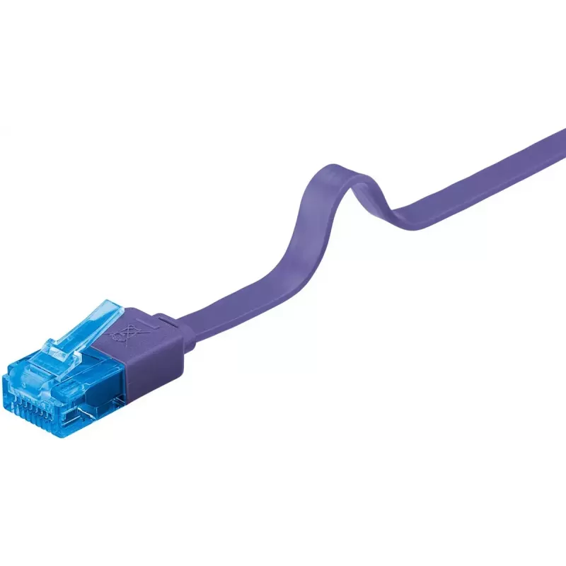 Flat Patch Cable Goobay CAT 6A U/UTP Violet 0.5m