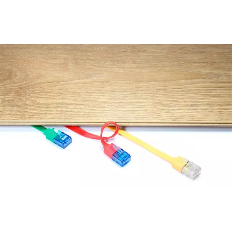 Flat Patch Cable Goobay CAT 6A U/UTP Blue 1m