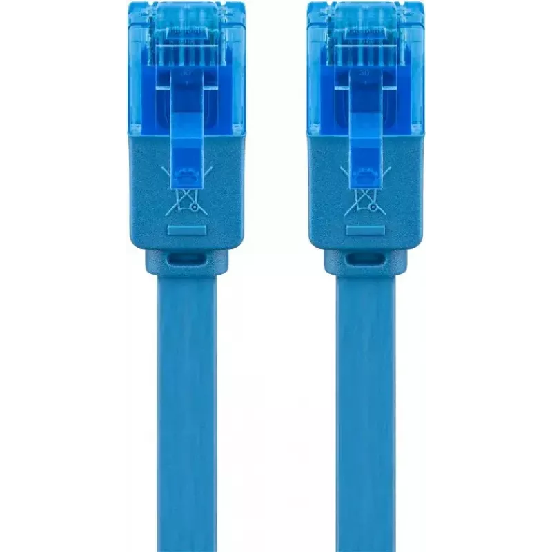 Flat Patch Cable Goobay CAT 6A U/UTP Blue 1m