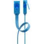 Flat Patch Cable Goobay CAT 6A U/UTP Blue 1m