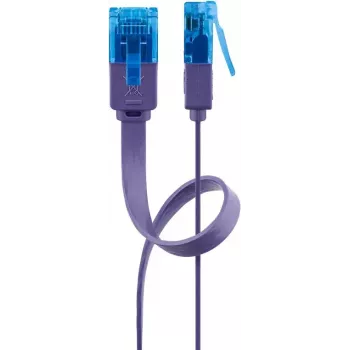 Flat Patch Cable Goobay CAT 6A U/UTP Violet 1m