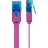 Flat Patch Cable Goobay CAT 6A U/UTP Magenta 2m
