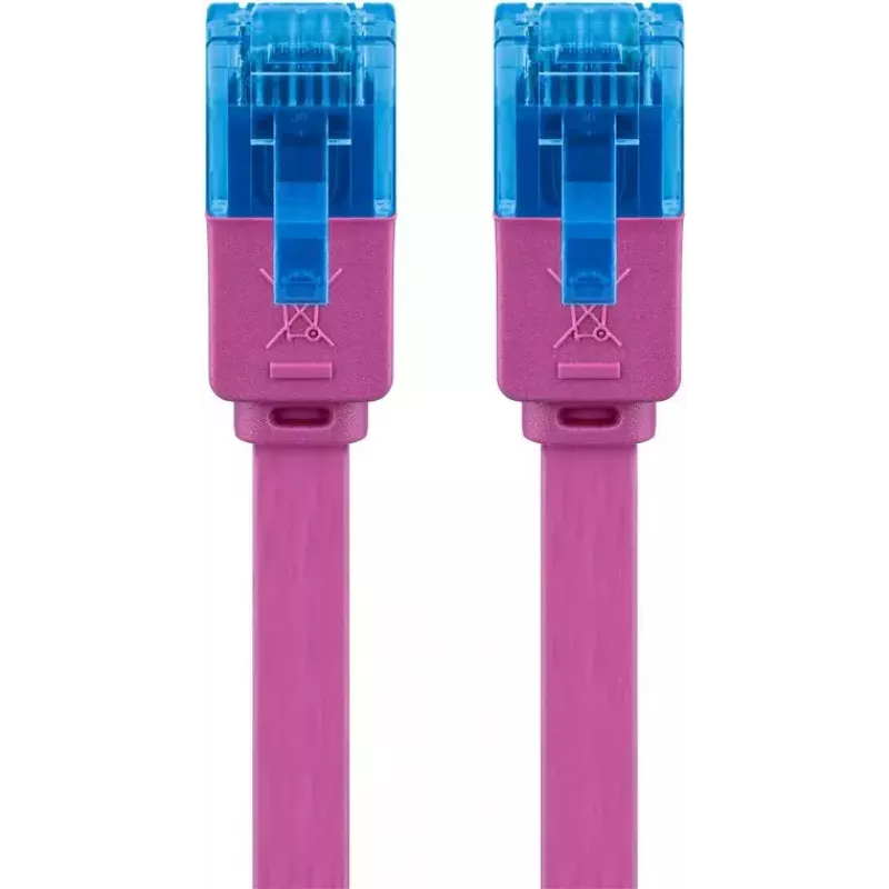 Flat Patch Cable Goobay CAT 6A U/UTP Magenta 2m
