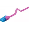 Flat Patch Cable Goobay CAT 6A U/UTP Magenta 2m