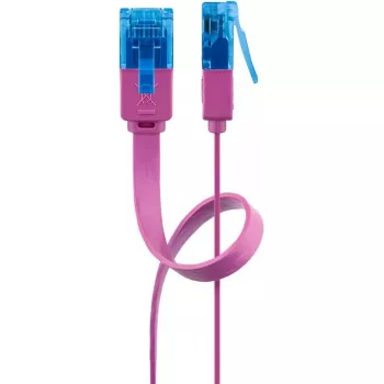 Flat Patch Cable Goobay CAT 6A U/UTP Magenta 2m