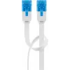 Flat Patch Cable Goobay CAT 6A U/UTP White 2m