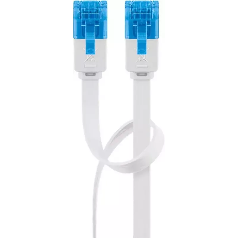 Flat Patch Cable Goobay CAT 6A U/UTP White 2m