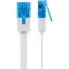 Flat Patch Cable Goobay CAT 6A U/UTP White 2m
