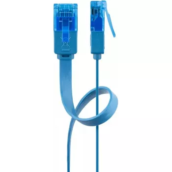 Flat Patch Cable Goobay CAT 6A U/UTP Blue 3m