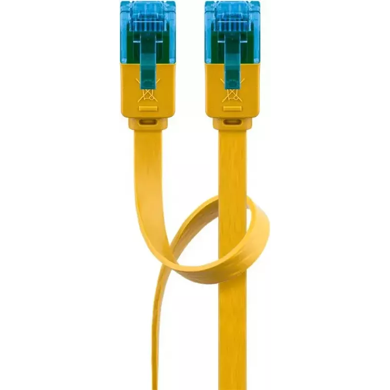 Flat Patch Cable Goobay CAT 6A U/UTP Yellow 3m