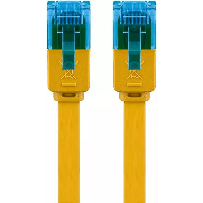 Flat Patch Cable Goobay CAT 6A U/UTP Yellow 3m