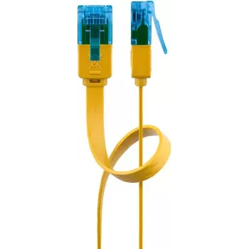 Flat Patch Cable Goobay CAT 6A U/UTP Yellow 3m