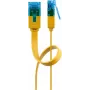 Flat Patch Cable Goobay CAT 6A U/UTP Yellow 3m