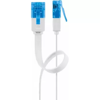 Flat Patch Cable Goobay CAT 6A U/UTP White 3m