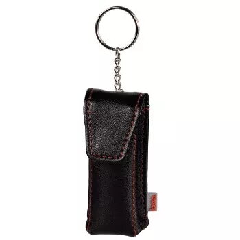 Hama USB Stick Case “Fashion”, black USB flash drive case Leatherette Black, Red