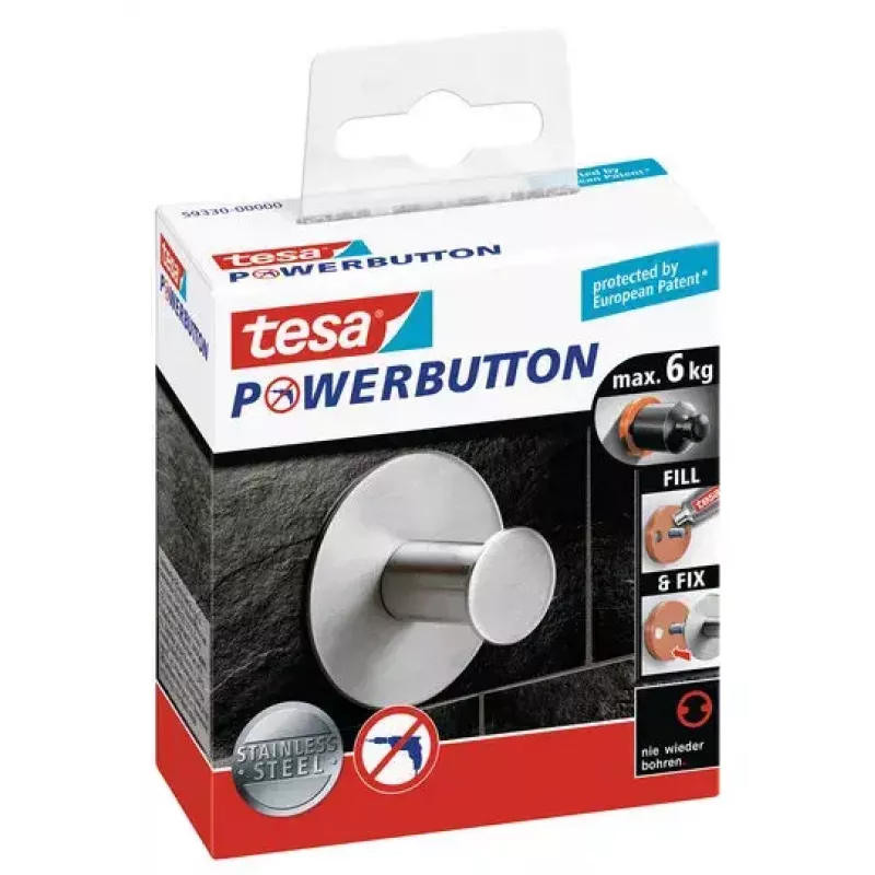 Towel hook TESA Powerbutton 59330