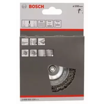 Wire wheel Bosch 2 608 622 124 10 cm Shank diameter 6 mm