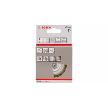 Wire Wheels Bosch 2608622009 Crimped Wire Brass-Coated 7.5 cm