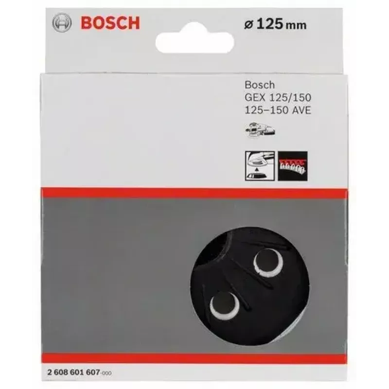 Sanding pad Bosch 2 608 601 607 125 mm x 125 mm 1 pc