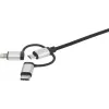 USB cable Renkforce RF-4600467 0.5m USB A USB C/Micro-USB B/Lightning Grey