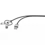 USB cable Renkforce RF-4600467 0.5m USB A USB C/Micro-USB B/Lightning Grey