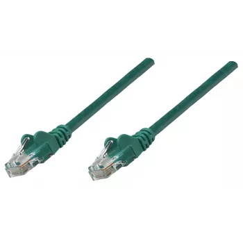 Intellinet Network Patch Cable, Cat6A, 20m, Green, Copper, S/FTP, LSOH / LSZH, PVC, RJ45, Gold Plated Contacts, Snagless, Booted, Lifetime Warranty