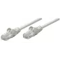 Intellinet Network Patch Cable, Cat5e, 0.25m, Grey, CCA, U/UTP, PVC, RJ45, Gold Plated Contacts, Snagless, Booted, Lifetime Warranty