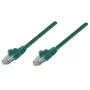 Intellinet Network Patch Cable, Cat5e, 0.25m, Green, CCA, U/UTP, PVC, RJ45, Gold Plated Contacts, Snagless, Booted, Lifetime Warranty