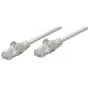 Intellinet Network Patch Cable, Cat6, 0.25m, Grey, Copper, U/UTP, PVC, RJ45, Gold Plated Contacts, Snagless, Booted, Lifetime Warranty