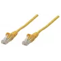Intellinet Network Patch Cable, Cat6, 0.25m, Yellow, Copper, S/FTP, LSOH / LSZH, PVC, RJ45, Gold Plated Contacts, Snagless, Booted, Lifetime Warranty