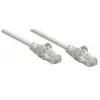 Intellinet Network Patch Cable, Cat6, 0.25m, Grey, CCA, U/UTP, PVC, RJ45, Gold Plated Contacts, Snagless, Booted, Lifetime Warranty