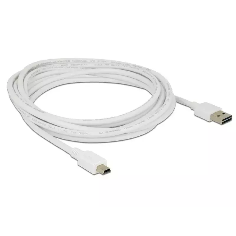 USB Cable DeLOCK 3m USB2.0-A/USB2.0 Mini-B 85161