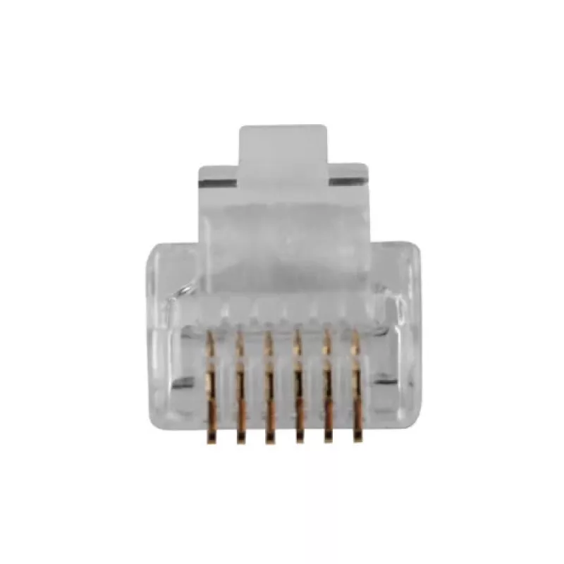 Modular Connectors Intronics RJ-12 M TD106M ACT Round cable Solid in bag 25pcs