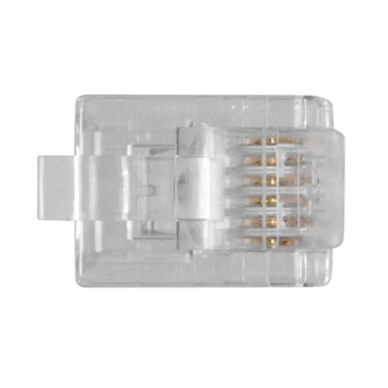 Modular Connectors Intronics RJ-12 M TD106M ACT Round cable Solid in bag 25pcs