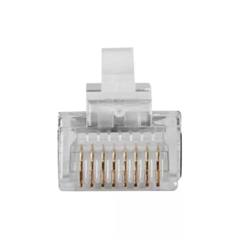 ACT RJ45 (8P/8C) shielded modulaire connector for round cable with stranded conductors
