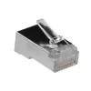 ACT RJ45 (8P/8C) shielded modulaire connector for round cable with stranded conductors