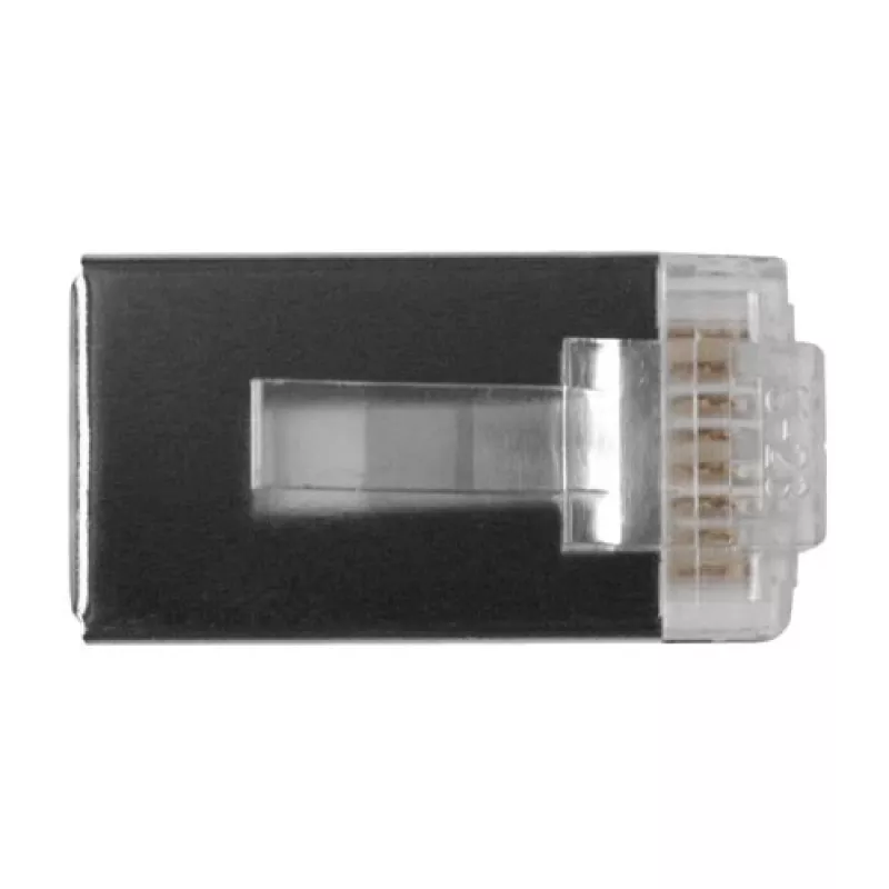 ACT RJ45 (8P/8C) CAT6 shielded modulaire connector for round cable with solid or stranded conductors