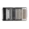 ACT RJ45 (8P/8C) CAT6 shielded modulaire connector for round cable with solid or stranded conductors