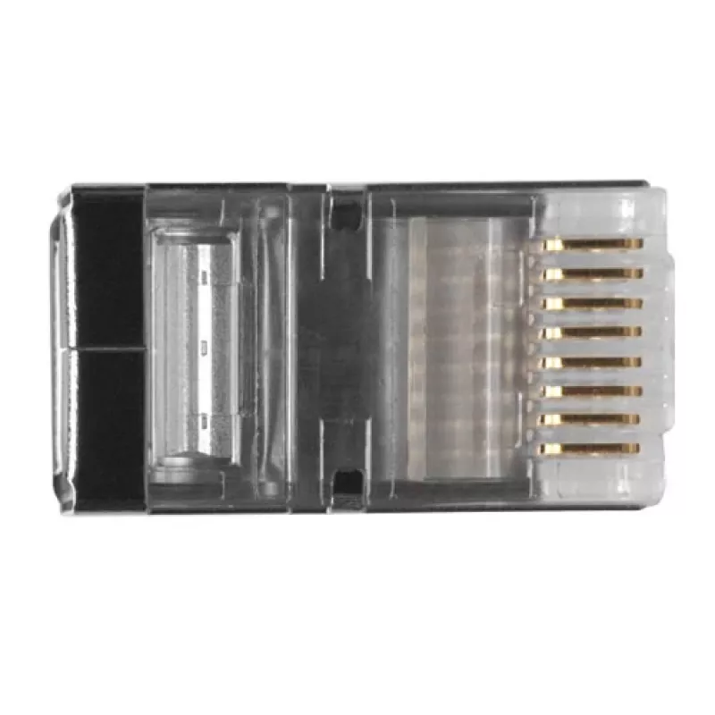 ACT RJ45 (8P/8C) CAT6 shielded modulaire connector for round cable with solid or stranded conductors