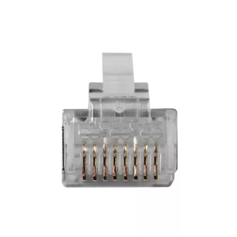 ACT RJ45 (8P/8C) CAT6 shielded modulaire connector for round cable with solid or stranded conductors