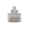 ACT RJ45 (8P/8C) CAT6 modulaire connector for round cable with solid or stranded conductors