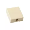 ACT Modular surface units telephone single RJ-12, RJ-12, Beige, ABS synthetics, 40 mm, 50 mm, 1.2 mm