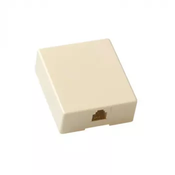 ACT Modular surface units telephone single RJ-12, RJ-12, Beige, ABS synthetics, 40 mm, 50 mm, 1.2 mm