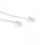 ACT White 3 meter flat telephone cable with RJ12 connectors