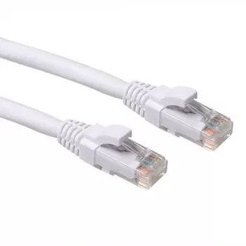 ACT White 1.00 meter U/UTP CAT6A patch cable snagless with RJ45 connectors