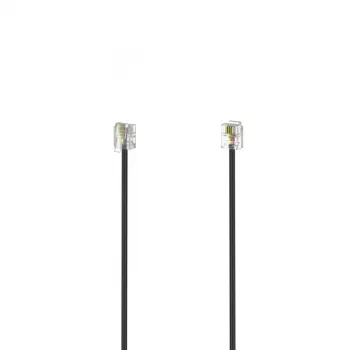 Hama 00201138 telephone cable 6 m Black
