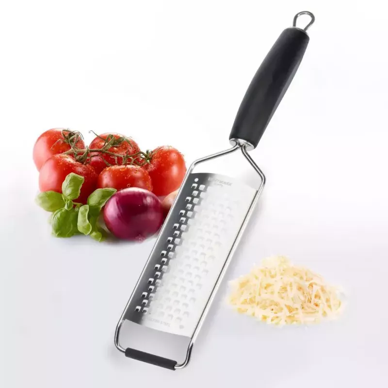 Flat grater Westmark Technicus-Square, stainless steel blade, black TPE handle, 65×28×325 mm