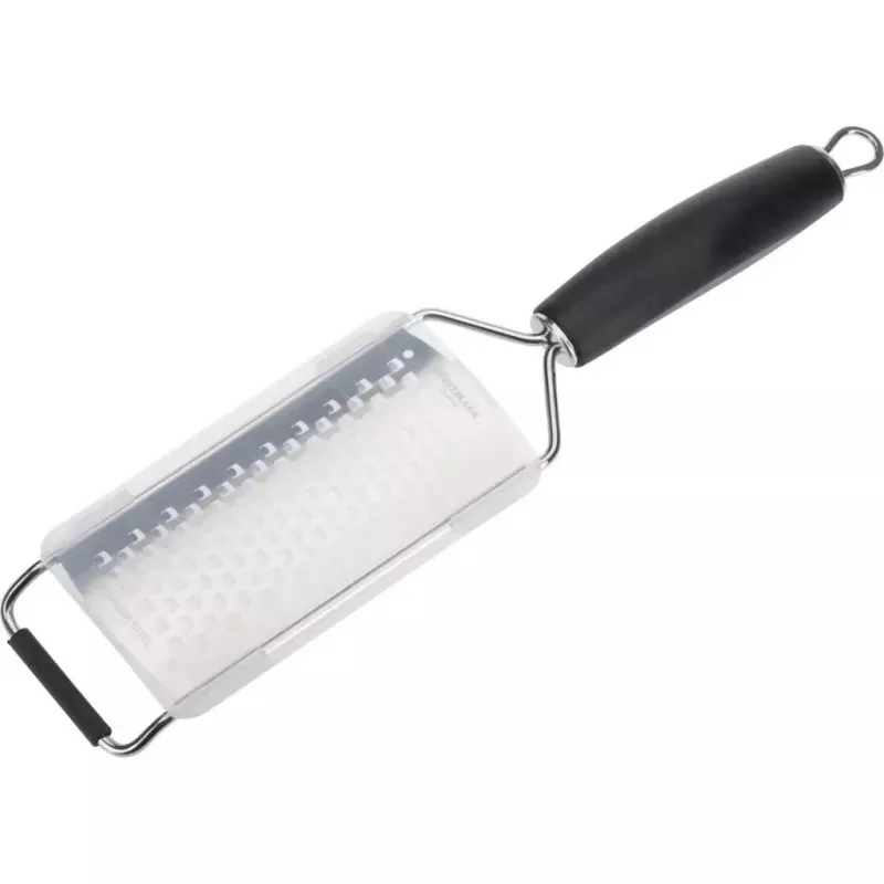 Flat grater Westmark Technicus-Square, stainless steel blade, black TPE handle, 65×28×325 mm